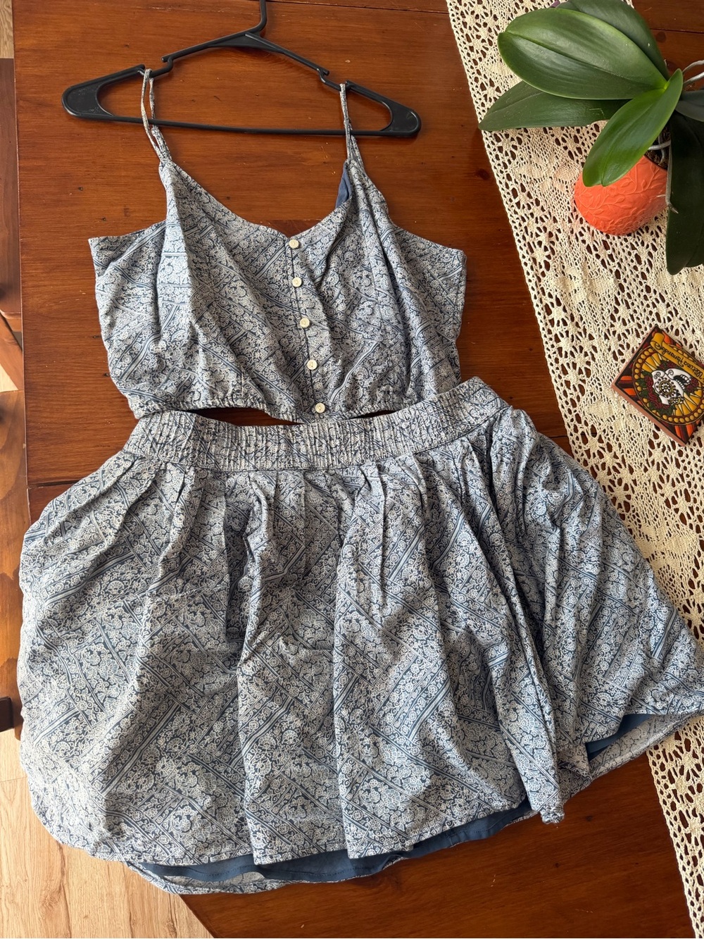 American Eagle two piece skirt set